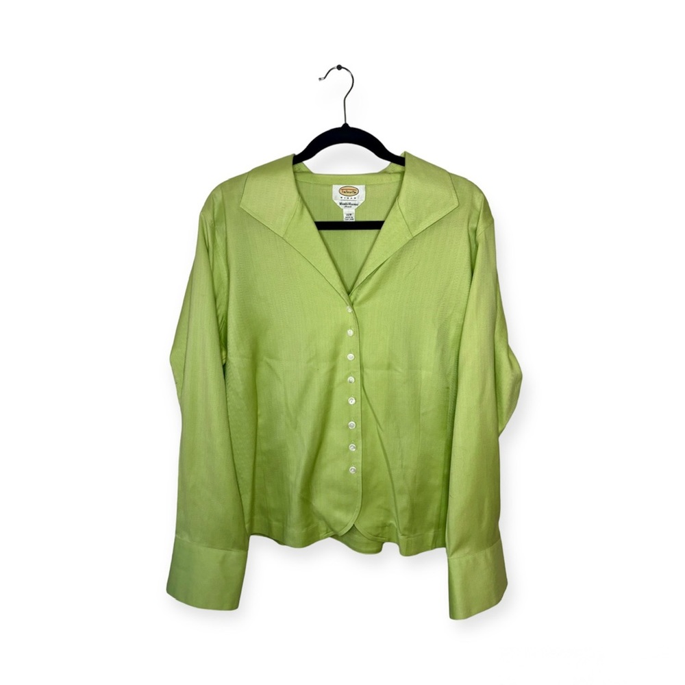 Talbots Green Blouse